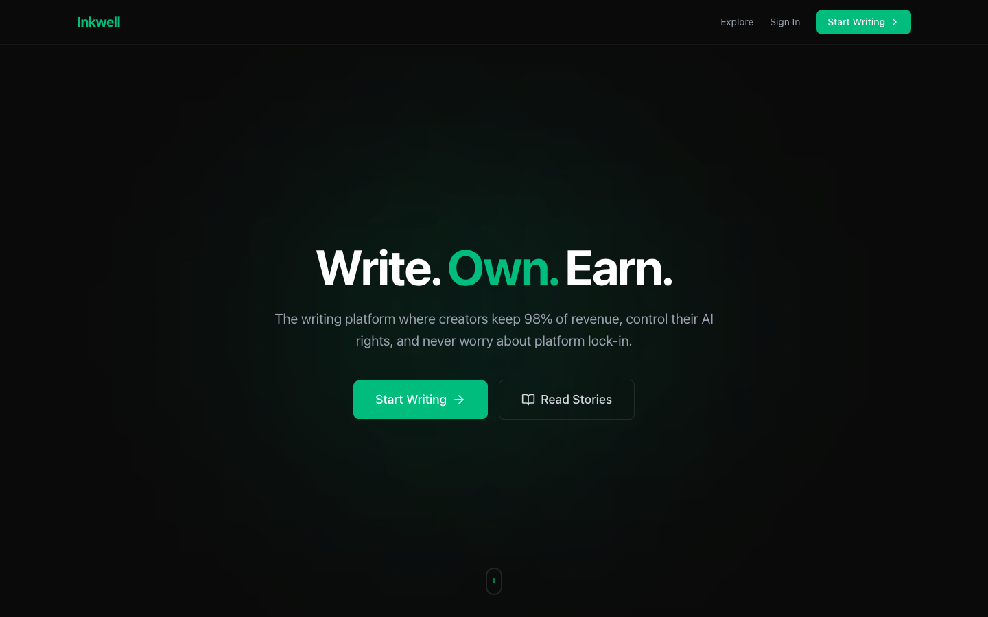 InkWell Landing Page