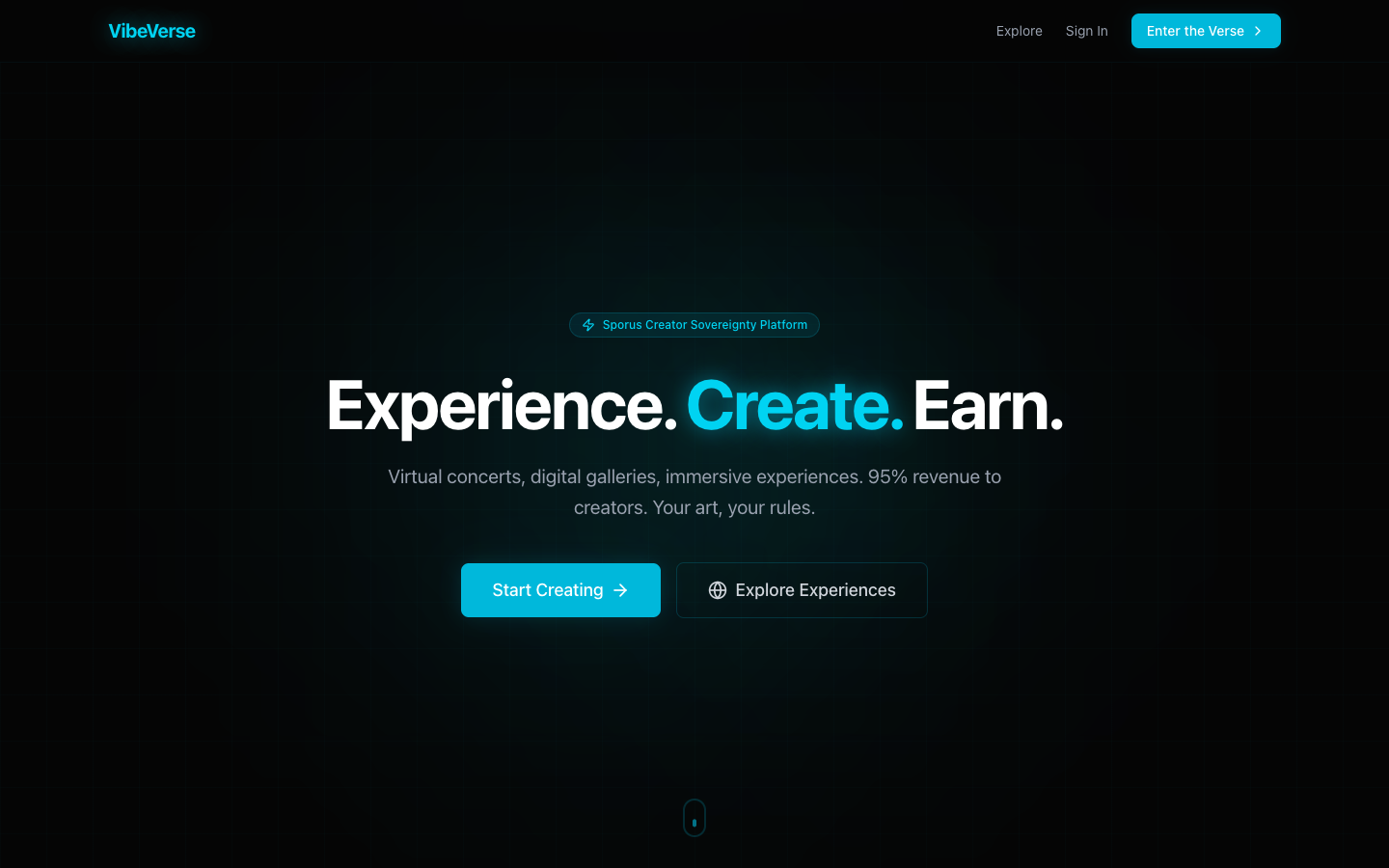 VibeVerse Landing Page